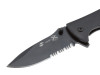 Нож складной Stinger, 80 мм, (чёрный), материал рукояти: сталь/дерево пакка (чёрный), арт. 441165 фото 4 — Бизнес Презент