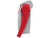 Толстовка с капюшоном Badet мужской, серый меланж/красный, арт. 10585860XS фото 3 — Бизнес Презент