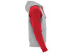 Толстовка с капюшоном Badet мужской, серый меланж/красный, арт. 10585860XS фото 4 — Бизнес Презент
