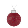 Елочный шар Chain, 8 см, красный, арт. 7169.50 фото 1 — Бизнес Презент