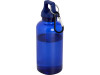 Бутылка для воды с карабином Oregon из переработанной пластмассы, 400 мл - Синий, арт. 10077852 фото 1 — Бизнес Презент