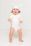 Боди детское Baby Prime, молочно-белое, арт. 18163.602 фото 4 — Бизнес Презент