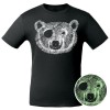 Футболка «Медведь-пират» со светящимся принтом, черная, арт. 7859.381 фото 3 — Бизнес Презент
