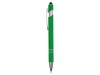 Ручка металлическая soft-touch шариковая со стилусом Sway, зеленый/серебристый, арт. 18381.03 фото 3 — Бизнес Презент