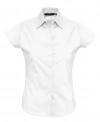Рубашка женская с коротким рукавом Excess, белая, арт. 2511.600 фото 1 — Бизнес Презент