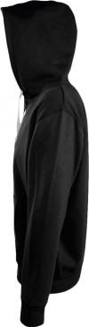 Толстовка мужская на молнии Soul Men 290 с контрастным капюшоном, черная, арт. 5234.301 фото 3 — Бизнес Презент