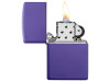 Зажигалка ZIPPO Classic с покрытием Purple Matte, латунь/сталь, фиолетовая, матовая, 38x13x57 мм, арт. 422128 фото 4 — Бизнес Презент
