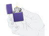 Зажигалка ZIPPO Classic с покрытием Purple Matte, латунь/сталь, фиолетовая, матовая, 38x13x57 мм, арт. 422128 фото 5 — Бизнес Презент