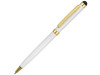 Ручка шариковая Голд Сойер со стилусом, белый, арт. 41091.06 фото 1 — Бизнес Презент