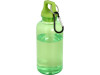 Бутылка для воды с карабином Oregon из переработанной пластмассы, 400 мл - Зеленый, арт. 10077861 фото 1 — Бизнес Презент