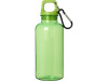 Бутылка для воды с карабином Oregon из переработанной пластмассы, 400 мл - Зеленый, арт. 10077861 фото 2 — Бизнес Презент