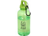 Бутылка для воды с карабином Oregon из переработанной пластмассы, 400 мл - Зеленый, арт. 10077861 фото 5 — Бизнес Презент