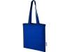 Эко-сумка Madras объемом 7 л из переработанного хлопка плотностью 140 г/м2, ярко-синий, арт. 12069553 фото 1 — Бизнес Презент