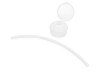 Силиконовая трубочка Fresh в пластиковом кейсе, белый, арт. 897306 фото 3 — Бизнес Презент