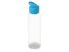 Бутылка для воды Plain 2 630 мл, прозрачный/голубой, арт. 823312 фото 1 — Бизнес Презент