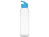 Бутылка для воды Plain 2 630 мл, прозрачный/голубой, арт. 823312 фото 2 — Бизнес Презент