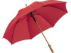 Бамбуковый зонт-трость Okobrella, красный, арт. 100113 фото 10 — Бизнес Презент