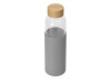 Бутылка для воды стеклянная Refine, в чехле, 550 мл, серый, арт. 887310 фото 1 — Бизнес Презент