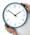 Часы настенные Floyd, голубые с белым, арт. 17120.64 фото 4 — Бизнес Презент