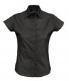 Рубашка женская с коротким рукавом Excess, черная, арт. 17020312XS фото 1 — Бизнес Презент