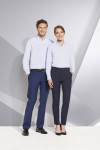 Рубашка мужская Beverly Men, белая с синим, арт. 01650504S фото 5 — Бизнес Презент