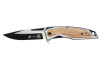 Нож складной Stinger, 120 мм, (черный/серебристый), материал рукояти: нержавеющая сталь/дерево, арт. 441221 фото 1 — Бизнес Презент