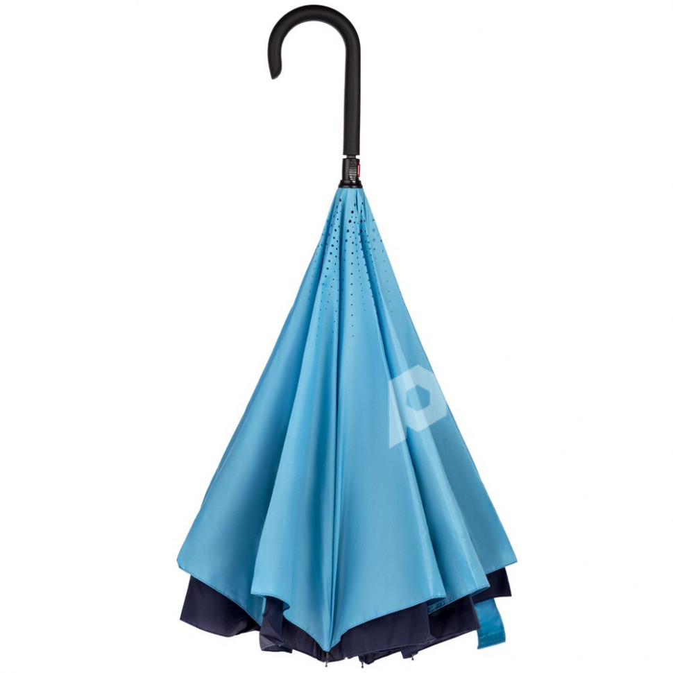 Зонт наоборот Style, трость, сине-голубой, арт. 15981.40 фото 1 — Бизнес Презент