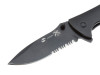 Нож складной Stinger, 80 мм, (чёрный), материал рукояти: сталь/алюминий (чёрный), арт. 441170 фото 4 — Бизнес Презент