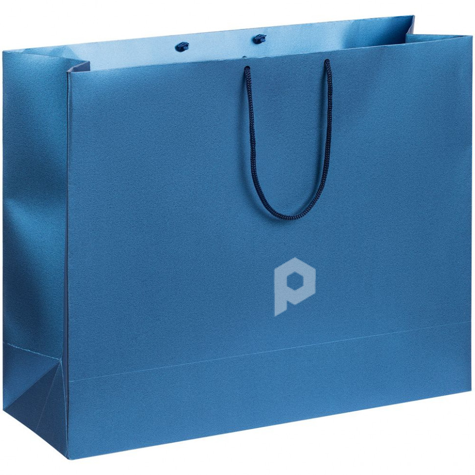 Пакет бумажный «Блеск», большой, синий, арт. 5868.40 фото 1 — Бизнес Презент
