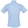 Рубашка женская с коротким рукавом Elite, голубая, арт. 1839.140 фото 2 — Бизнес Презент