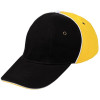 Бейсболка Unit Smart, черная со светло-желтым, арт. 4758.37 фото 1 — Бизнес Презент