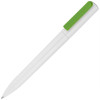 Ручка шариковая Split White Neon, белая с зеленым, арт. 11338.69 фото 1 — Бизнес Презент