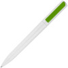 Ручка шариковая Split White Neon, белая с зеленым, арт. 11338.69 фото 2 — Бизнес Презент