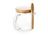 Кружка стеклянная с крышкой и ложкой из бамбука, 420 мл, прозрачный/натуральный, арт. MD4081S100 фото 4 — Бизнес Презент