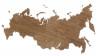 Деревянная карта России, орех, арт. 13018.00 фото 1 — Бизнес Презент