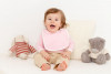 Нагрудник детский Baby Prime, розовый с молочно-белым, арт. 17090.15 фото 3 — Бизнес Презент