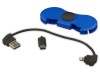 Спиннер с зарядными кабелями, ярко-синий, арт. 13427602 фото 4 — Бизнес Презент