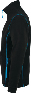 Куртка мужская Nova Men 200, черная с ярко-голубым, арт. 5849.341 фото 3 — Бизнес Презент