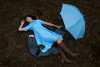 Зонт-трость Promo, голубой, арт. 17314.14 фото 5 — Бизнес Презент