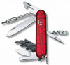 Офицерский нож CyberTool S, прозрачный красный, арт. 7745.55 фото 1 — Бизнес Презент