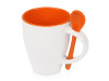 Кружка Авеленго с ложкой, оранжевый, арт. 879648 фото 1 — Бизнес Презент