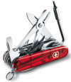 Офицерский нож CyberTool L, полупрозрачный красный, арт. 7747.55 фото 2 — Бизнес Презент