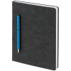 Ежедневник Magnet Chrome с ручкой, серый с голубым, арт. 15070.11 фото 1 — Бизнес Презент