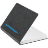 Ежедневник Magnet Chrome с ручкой, серый с голубым, арт. 15070.11 фото 2 — Бизнес Презент