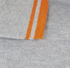Рубашка поло мужская Pasadena Men 200 с контрастной отделкой, серый меланж c оранжевым, арт. 5851.121 фото 4 — Бизнес Презент