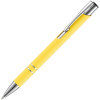 Ручка шариковая Keskus Soft Touch, желтая, арт. 16425.80 фото 1 — Бизнес Презент