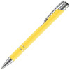 Ручка шариковая Keskus Soft Touch, желтая, арт. 16425.80 фото 2 — Бизнес Презент