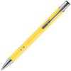 Ручка шариковая Keskus Soft Touch, желтая, арт. 16425.80 фото 3 — Бизнес Презент