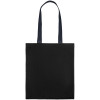 Холщовая сумка BrighTone, черная с темно-синими ручками, арт. 10766.34 фото 3 — Бизнес Презент
