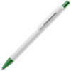 Ручка шариковая Chromatic White, белая с зеленым, арт. 25111.96 фото 1 — Бизнес Презент